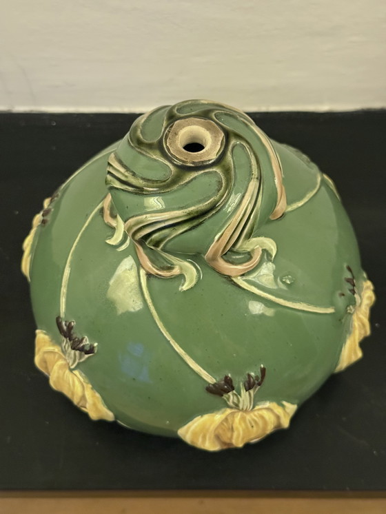 Image 1 of Jugenstil design lampenkap keramiek