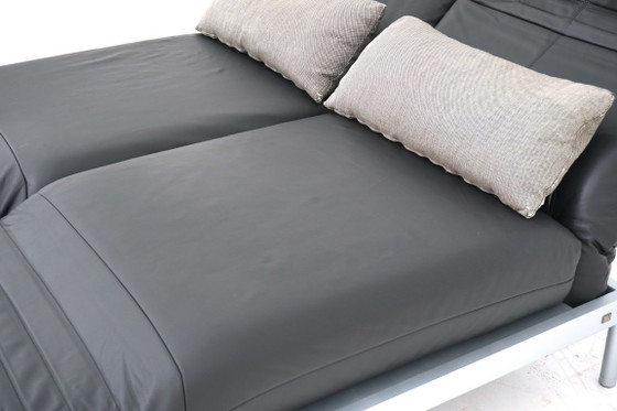 Divano letto in pelle nera, Rolf Benz, Divani letto, Metallo, Nero, Modern (foto 9 di 15)