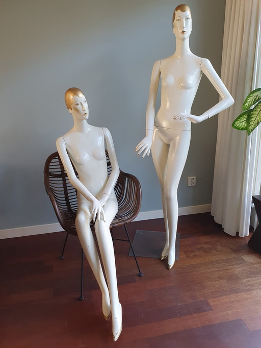 Two Vintage Kyoya Mannequins