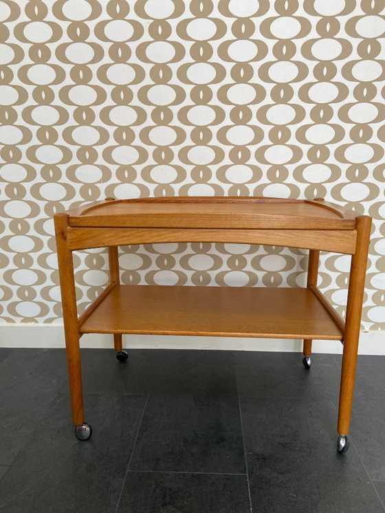 Image 1 of Chariot vintage avec plateau amovible par Poul Hundevad