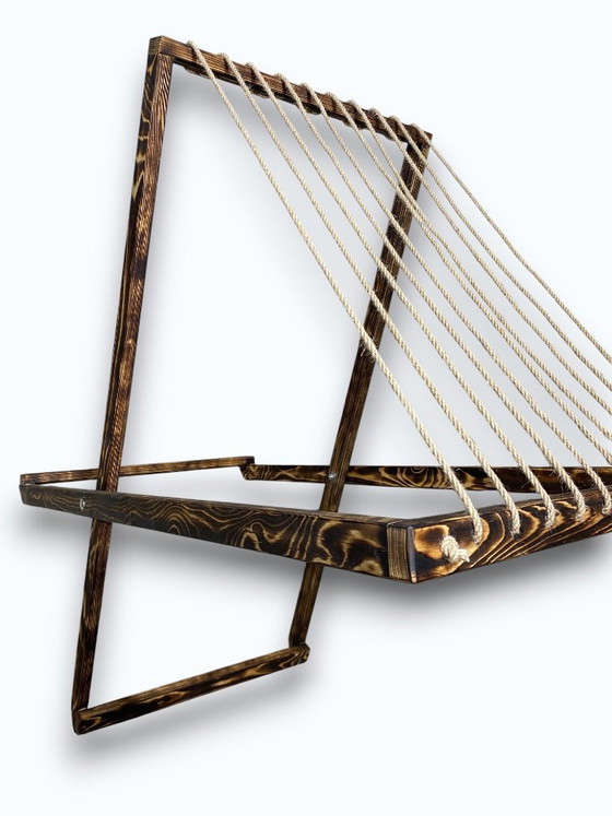 Image 1 of Stendibiancheria - Stendibiancheria in legno - Mobile rustico, resistente, stile vintage - NUOVO