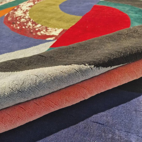 Alfombra Demi-Cercles de Sonia Delaunay – Lana de seda anudada a mano sobre algodón (200x300cm) – Wool (photo 5 of 10)