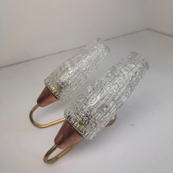 Image 1 of PAAR VINTAGE DUBBELE "MAISON ARLUS" WANDLAMPEN