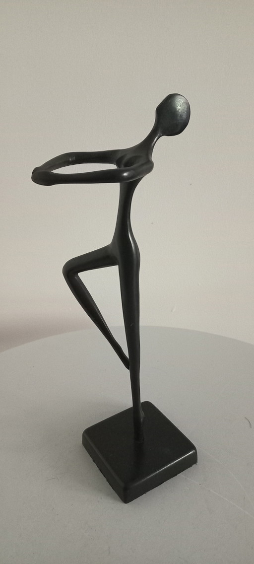 Vintage Ikea Bodrul Khalique Bronze Ballet Dancer (2000) – decoratieve objecten