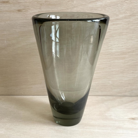 Image 1 of Vaso in vetro Holmegaard - Design danese, vetro vintage colorato