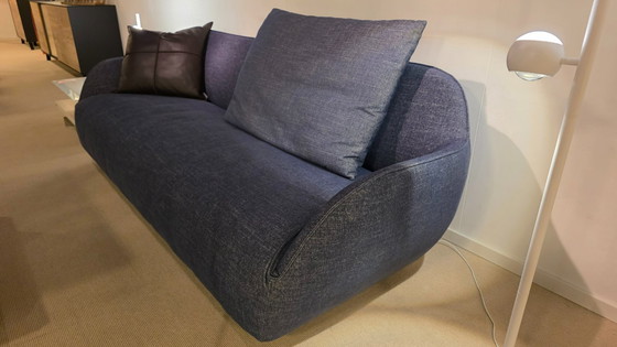 Image 1 of Hülsta Sofa S480 4 zitsbank Saffierblauw