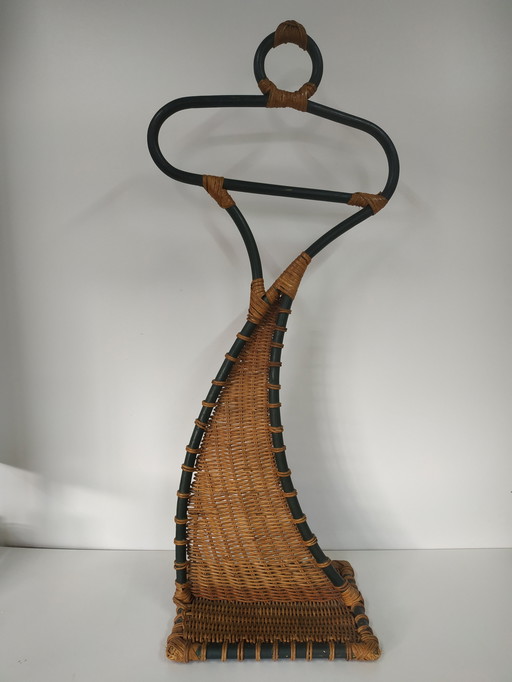 Rare Vintage Rattan Dressgirl/Art object