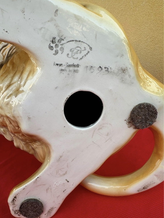Image 1 of Favaro Cecchetto Lion Céramique signé