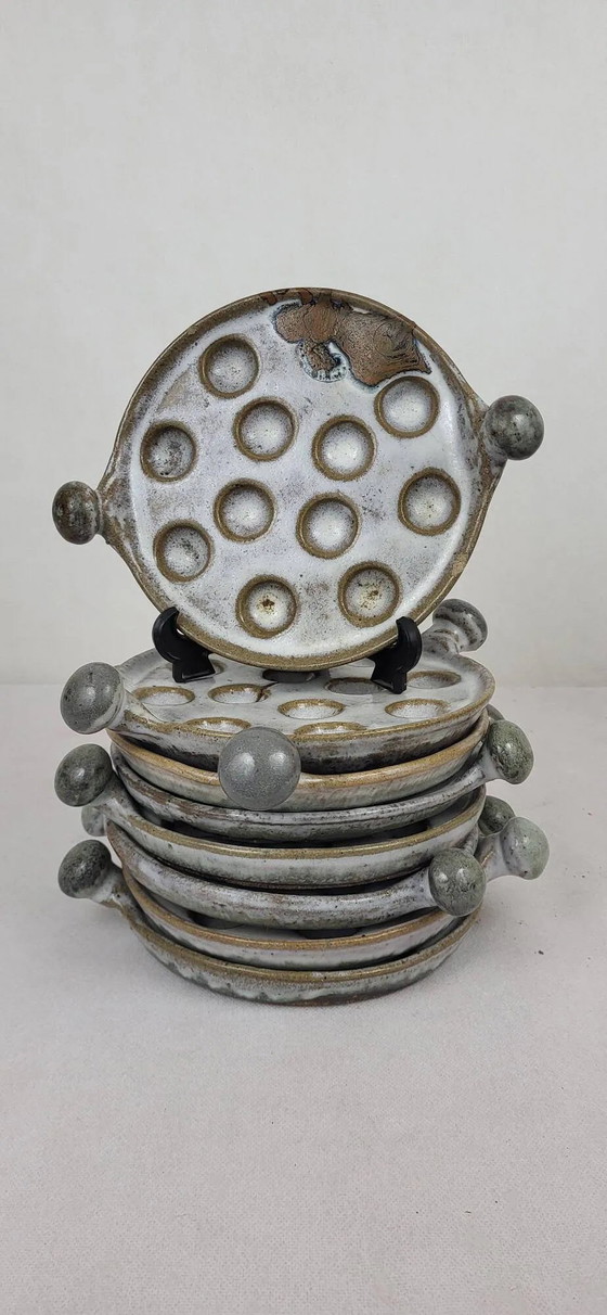 4 stoneware snail plates – Crockery, Porcelain (photo 9 of 11)
