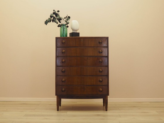 Image 1 of Walnut chest of drawers, Danish design, 1960s, designer: Kai Kristiansen