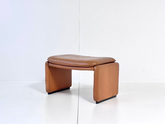 De Sede DS-50 Footstool, Cognac Leather, Swiss Vintage Design, Footstools & poufs, Brown (photo 2 of 9)
