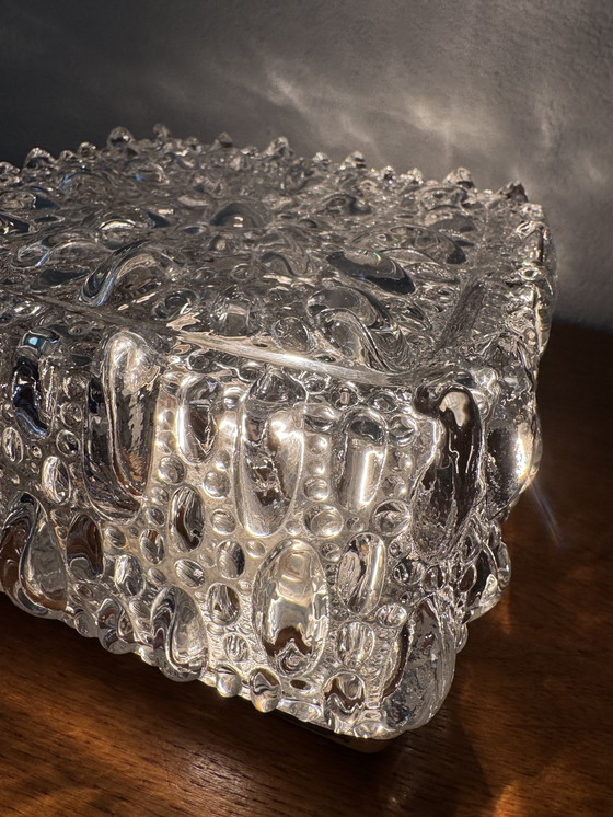 Image 1 of Deckenleuchte Pressglas Limburg, Helena Tynell 60er Jahre