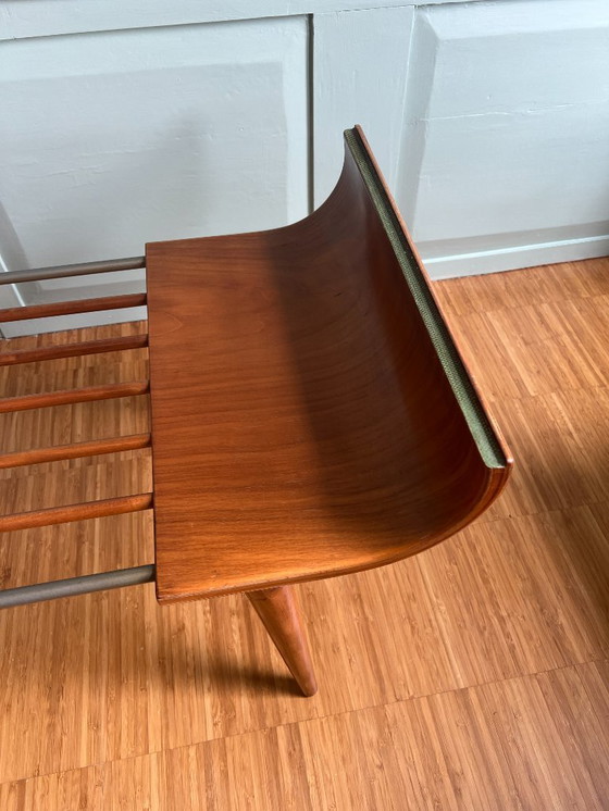 Image 1 of Rara mesa de centro original Cor Alons para C. den Boer Gouda (años 50, teca y cristal)