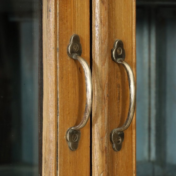 Display Cabinet with 4 Doors and Mirror – Glass, Metal (photo 7 of 9)