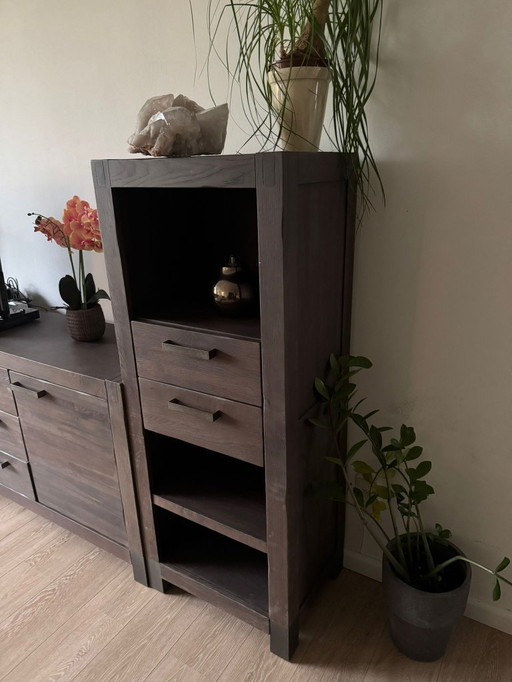 Henders & Hazel hoge kast / boekenkast / ladenkast 60x45x152 cm - item 2