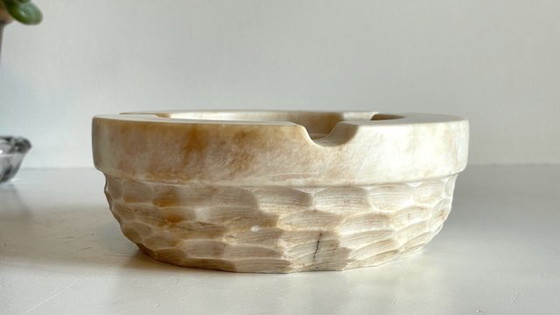 Image 1 of French Brutalist Vintage Marble Ashtray