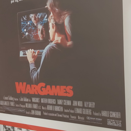 Wargames 1983 Schwedisches Original-Kinoplakat