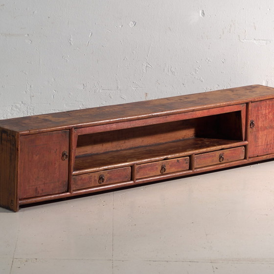 Mueble bajo antiguo de madera de olmo – China, circa 1900 – Aparadores, Iron (photo 4 of 40)