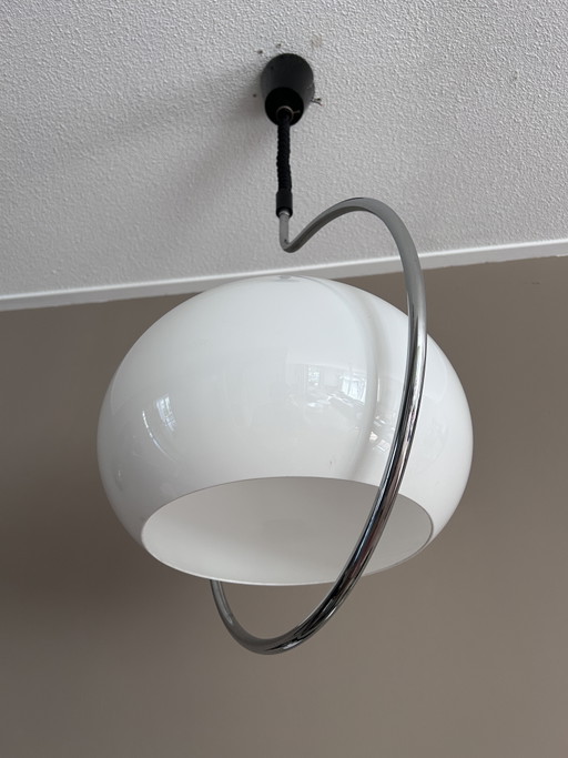 Vintage Space Age XL Mushroom Lamp Dijkstra – hanglampen, Metal, Plastic (photo 2 of 9)