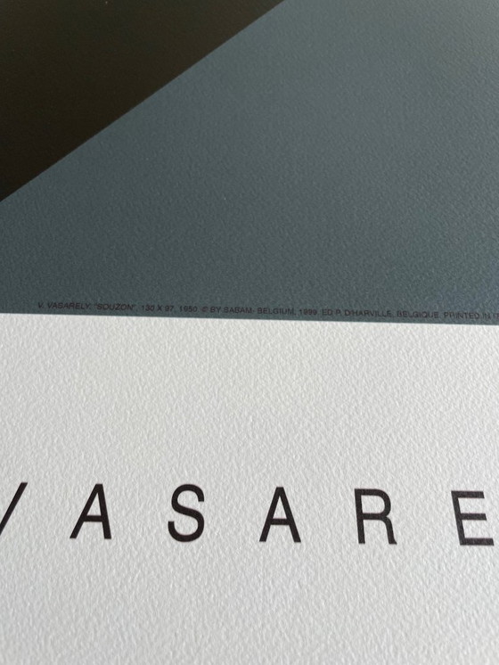 Image 1 of Victor Vasarely (1906-1997), Souzon, 1950, Copyright by SABAM, Belgio, 1999, ED P. D'Harville, Stampato in Italia