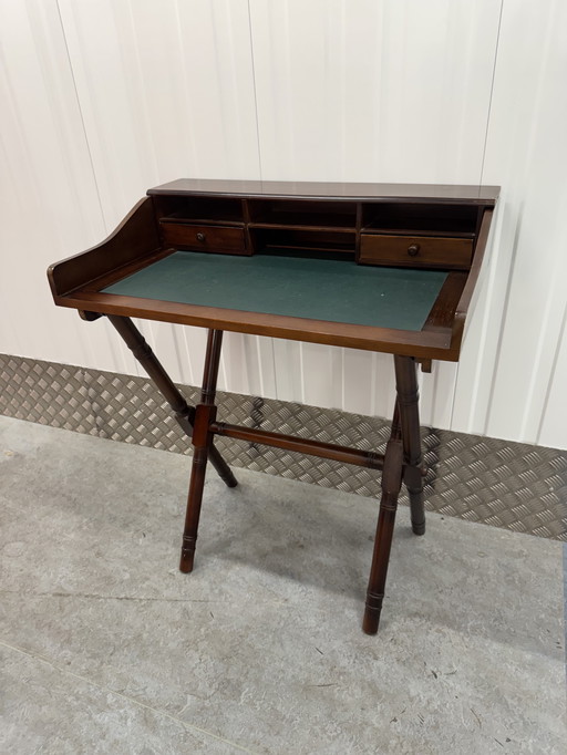 Ancien secrétaire anglais Table à écrire Table à coiffer Bureau pliant