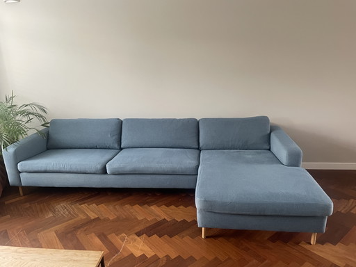 Sofá Bolia Scandinavia de 4 plazas con chaise longue a la derecha – Azul piedra