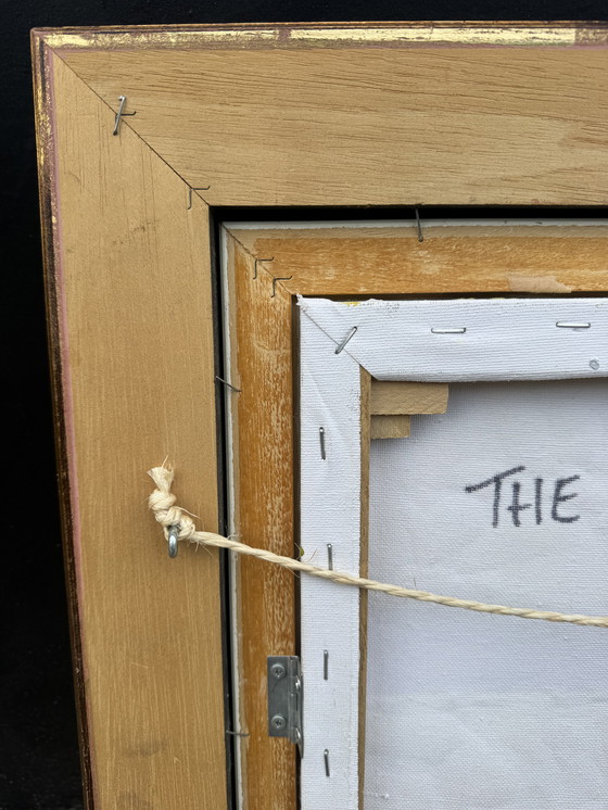 Image 1 of Modernist oil painting on canvas