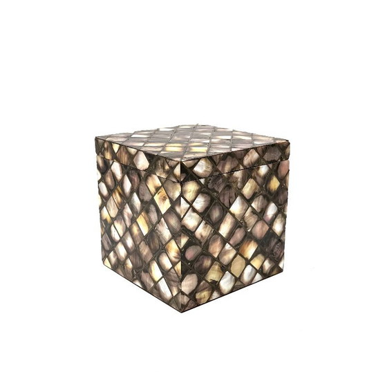 Image 1 of Secchiello da ghiaccio a scaglie in madreperla, Italia 1950