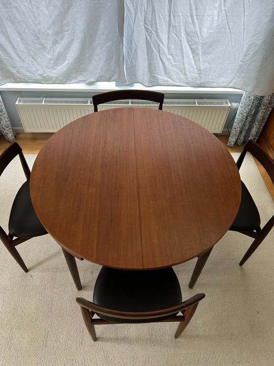Hans Olsen „Roundette“ für Frem Røjle – Tisch + 6 Stühle – Dänisches Design – Esszimmergarnitur, Wood (photo 3 of 19)