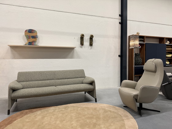 Image 1 of Sofá bajo de 3 plazas Leolux Felizia, tejido Trend 210