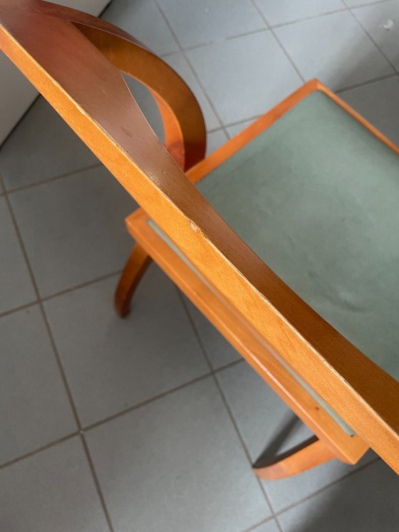 Set van 8 Arlekin-Porada stoelen (vintage design uit de jaren 90) – Eetkamerstoelen, Wood (photo 5 of 9)