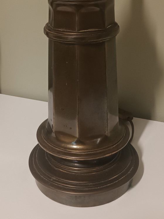 Pair of Mid-Century Table Lamps – Copper (photo 5 of 8)