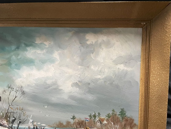 Image 1 of Henk Poeder (1964) - Winter in Holland