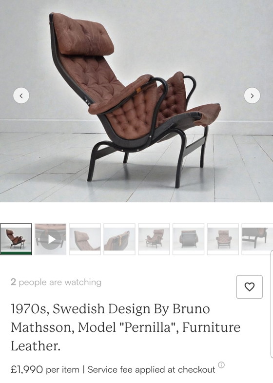 Image 1 of Bruno Mathsson - model Pernilla - DUX