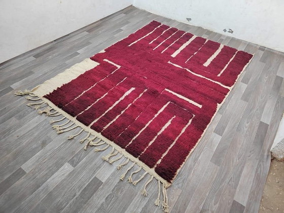 Alfombra tradicional Beni Ouraine tejida a mano, 150/250 cm. – Accupunto, Wool (photo 6 of 8)