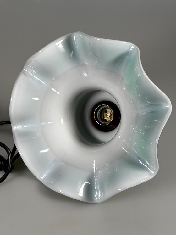 Lampada da soffitto Peill & Putzler Germania, anni '60/'70, in vetro, design Space Age. – Plafoniere, Metal (photo 11 of 13)