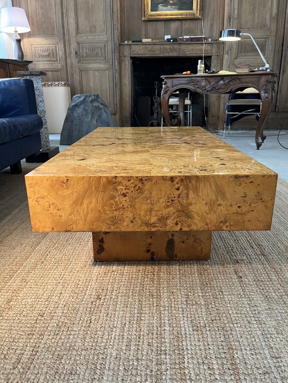 Image 1 of Couchtisch aus Ulmenholz 70er Jahre