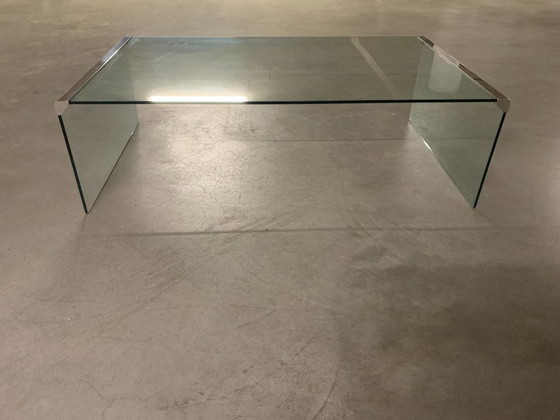 Italian Vintage Gallotti & Radice Coffee table. – Gallotti&Radice, Chrome, Glass (photo 8 of 12)