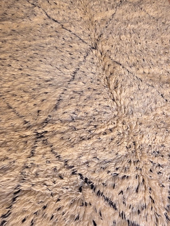 Image 1 of Tapis Beni Ourain à poils longs et à pois, 220 x 164 cm