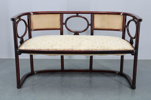Canapé "Fledermaus" de Josef Hoffmann, variante de l'Art Nouveau, par Fischel