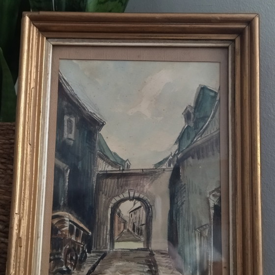 Image 1 of Aquarelle vieux Namur.