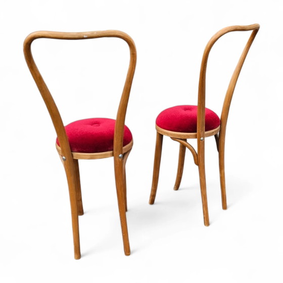2 x Rara Silla auxiliar de madera curvada años 60 – Sillas auxiliares (photo 17 of 18)