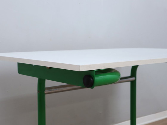 Image 1 of Scrivania vintage Bieffeplast con struttura in metallo verde anni '60