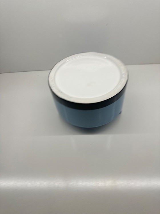 Image 1 of Fischietto Sifflet Vase by Ettore Sottsass for Habitat, Blue Glazed Ceramic, 1999