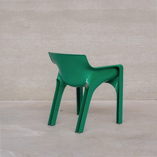 Set of Six Mid-Century 'Gaudi' Dining Chairs by Vico Magistretti 