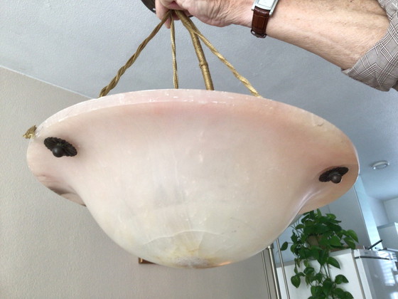 Image 1 of Lampada da sospensione Art Déco Albasten Schaal