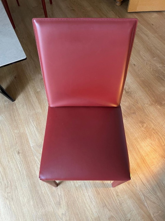 Roche Bobois Cigale – Tavolo 180 × 100 cm + 4 Sedie Sara; Design: Andrea Casati – Tavoli da pranzo, Leather (photo 11 of 11)