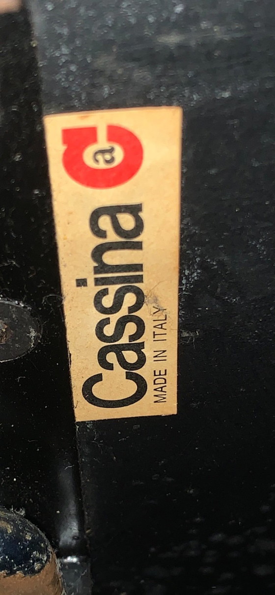 Image 1 of Fauteuil vintage Soriana en cuir, signé Afra et Tobia Scarpa pour Cassina