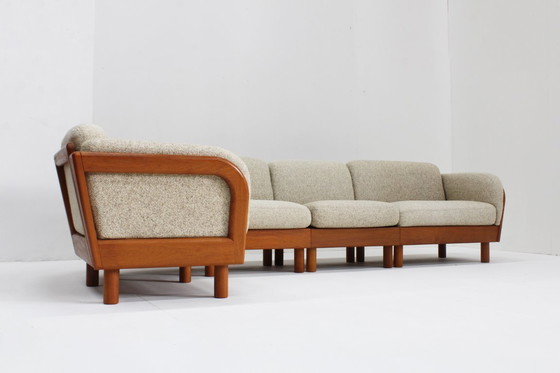 Image 1 of Vintage Deense Mid century sofa massief teak Olsen Laursen jaren 60