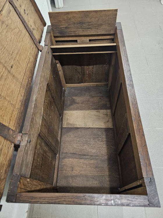 Image 1 of Antieke houten koffer 